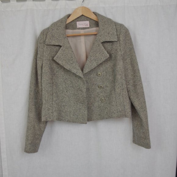 Denise Hajjar USA made Wool Blazer Size 10 - Picture 5 of 9